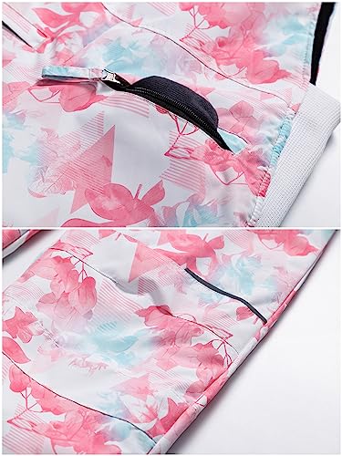 Image of CREATMO US Girl's Snow Bibs Kids Ski Pants Waterproof Insulated Winter Overalls