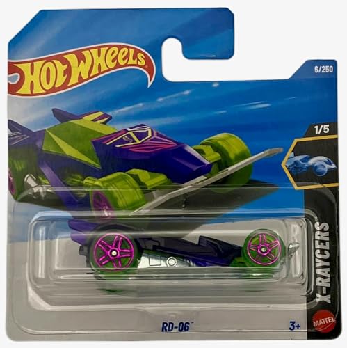 Hot Wheels RD-06 X-Racers 1:64 Carro de Carreras Futurista miniatura 1