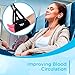 Airplane Footrest, Portable Foot Rest for Travel, Adjustable Height, Foot Sling for Airplane Travel, Airplane Foot Rest Hammock Provides Relaxation and Comfortable for Long Flight