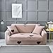 Stillshine Sofabezug für Dreisitzer, Elastisch Sofa Sofabezug mit Armlehnen 1/2/3/4 Sitzer Slipcover Sofa Anti-Rutsch Schmutzresistent, Pet,Haustier Abdeckung,Kinder (1 Sitzer,Rosa schwarzes)