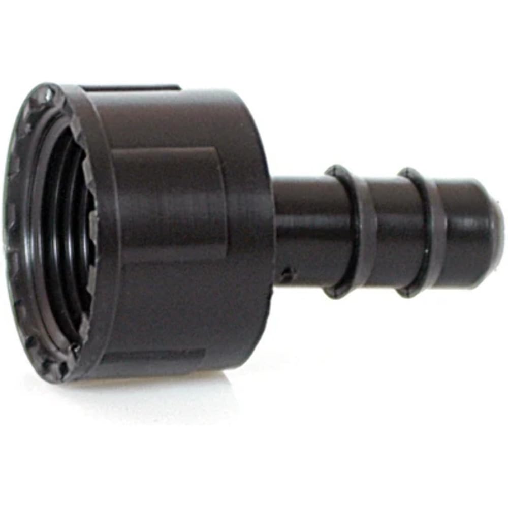 Conector de manguera con abrazadera hembra 3/4" x 16 mm para instalaciones de riego