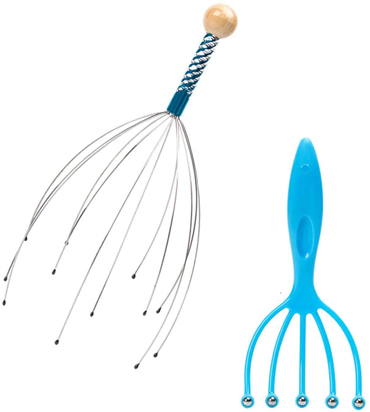 MEUBELS Hand Scalp Massager Manual Head Massage Tool 12-Claw Stainless Steel Head Massager with 5-Claw Ball Massager Set for Scalp Stress Relax Spa Therapy Dealing (B097YQ2LR5) Amazon Price History, Amazon Price Tracker