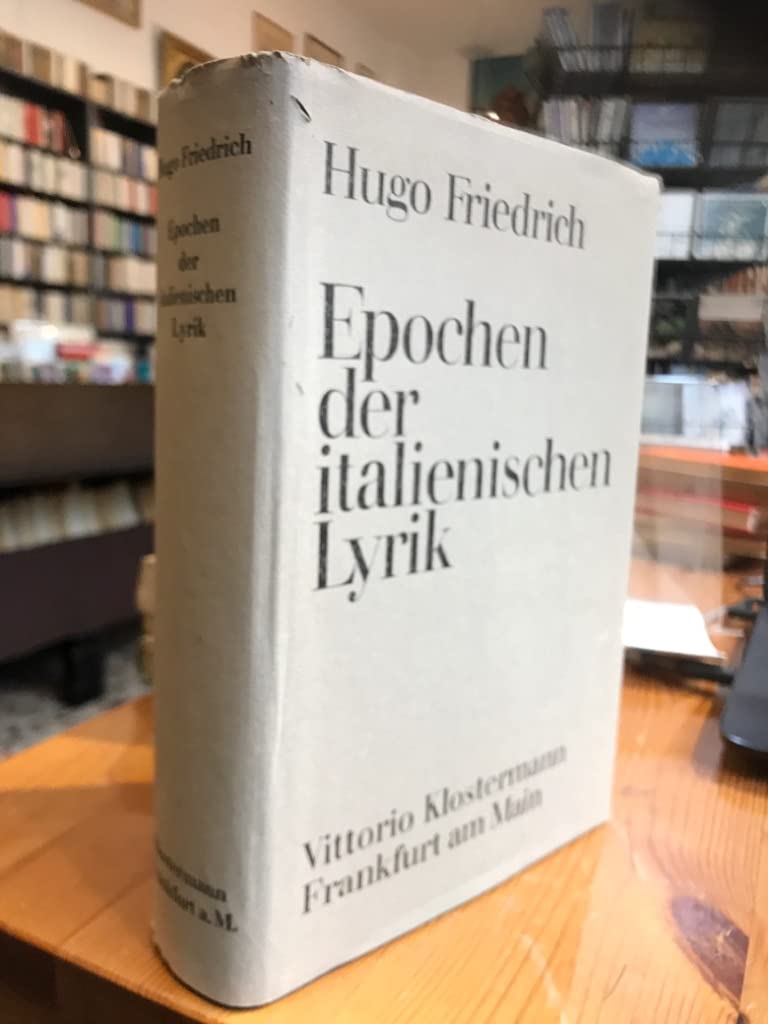 Epochen Der Italienischen Lyrik