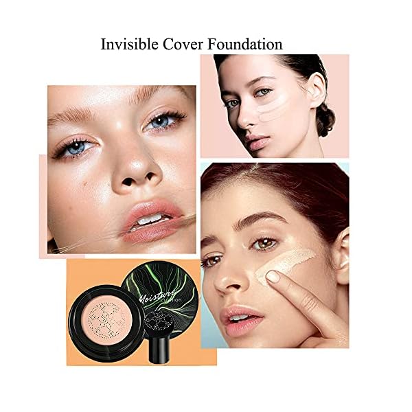 Mushroom-Head-Air-Cushion-CC-Cream-Mushroom-Head-Foundation-Long-Lasting-Nude-Matte-Concealer-Oil-Control-Moisturizing-BB-Cream-Makeup-NATURAL AOEKBOH Mushroom Head Air Cushion CC Cream - Mushroom Head Foundation/Long Lasting Nude Matte Concealer, Oil Control/Moisturizing BB Cream Makeup (NATURAL)