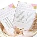 Paper Clever Party Pink and Gold Baby Shower Games Girl - Guess the Price is Right Baby Shower Activities for Guests Prizes, Twinkle Little Star Theme Ideas Princess, 4x6, 25 Cards
