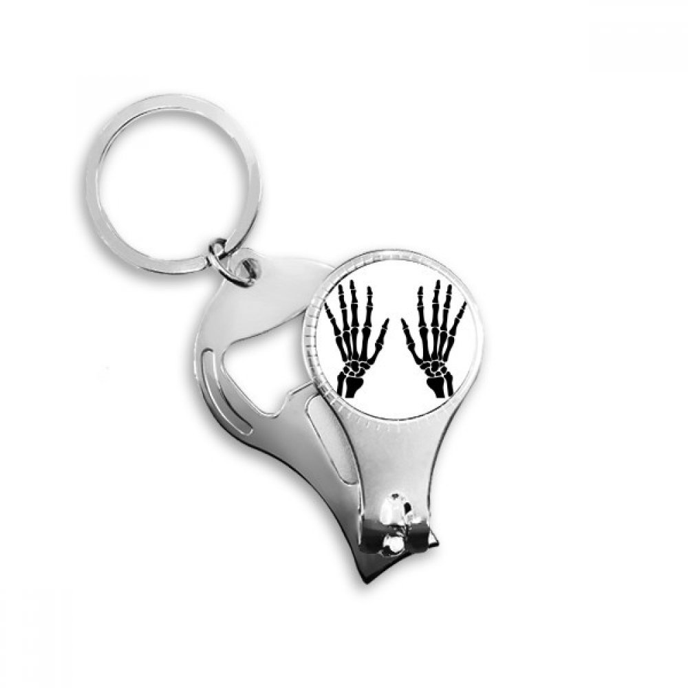 Pince à ongles squelette noire pour couper les ongles épais avec style