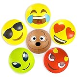 Sol Coastal Beach Ball Set with Emoji Faces: Unique Pool & Birthday Party Gifts or Favors for Kids &...