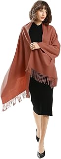 Travel Scarf with 100% Pure Lamb Wool，Large and Soft Pashmina and Shawl Wraps for Women - Buy now