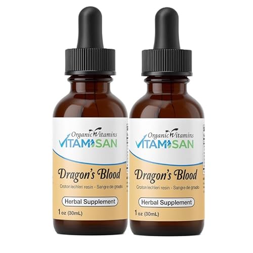 VITAMISAN Dragon’s Blood (Croton Lechleri Resin) – Herbal Supplement – Natural Resin Extract - 2 Bottles (2 × 1 oz)