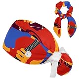 MUOOUM Jazz Music Instruments Violoncello Drum Gramophone Colored Surgical Cap with Buttons/Bow Hair