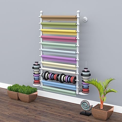 Wall-Mounted Retail Display Rack for Ties, Scarves, Belts & Towels - Metal Shelving with Hanging Bar, Perfect for nizing Accessories in Stores