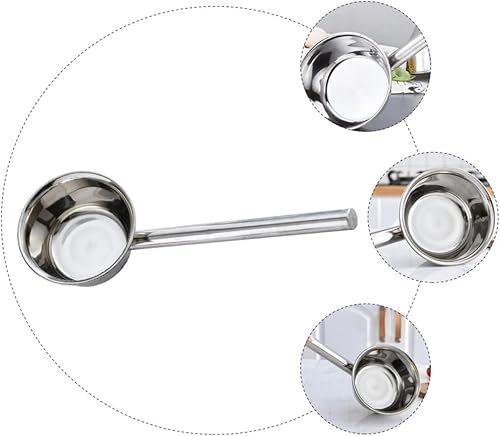 Miniatura 5 de TIDTALEO Cucharón de agua con mango extendido, cucharón de agua, cucharón de agua, cucharón de metal, cucharón de agua para cocinar cucharón de