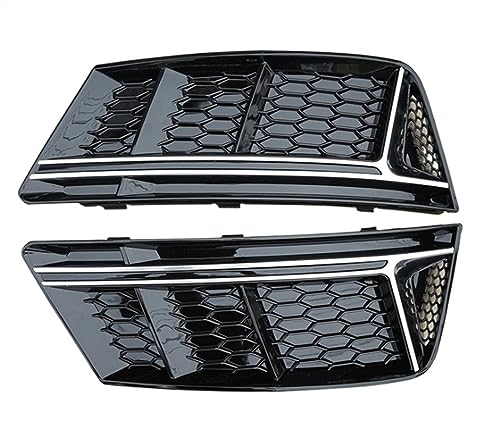 Calandre de phare antibrouillard A4 B9 2017 2018 2019 couverture masque de grille avant argent