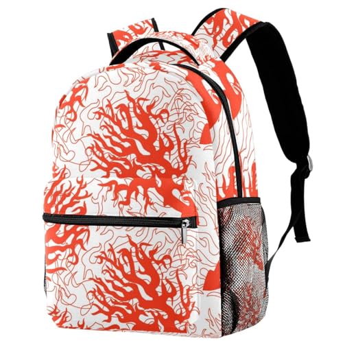 Sac de voyage décontracté pour femmes et adolescents à motif corail