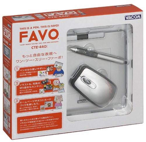 Amazon.co.jp: WACOM FAVO ペン&マウス・タブレット A6サイズ CTE-440