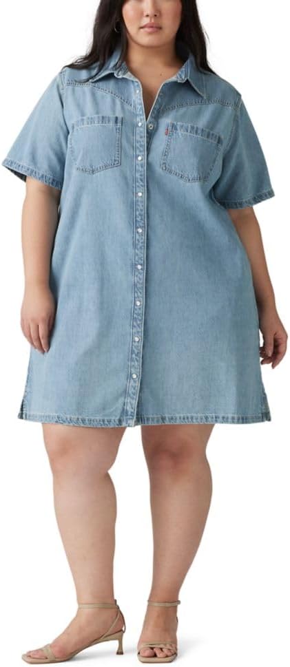 Levi's Womens Louisa Short Sleeve Denim Dress (Also Available in Plus)