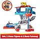 PAW Patrol, Lookout Tower, Hauptquartier Spielset mit 1 Chase Basis Fahrzeug, 2 Chase Figuren und Zubehör, geeignet für Kinder ab 3 Jahren