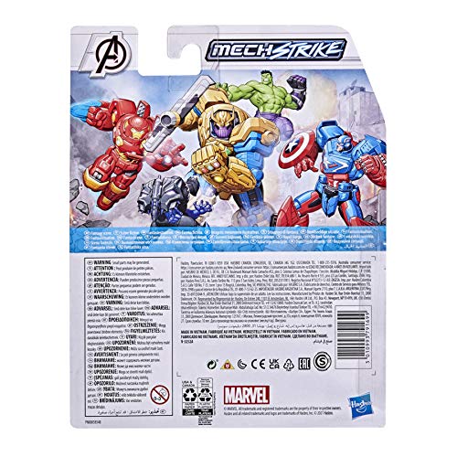 Avengers Marvel Mech Strike 6-Inch Scale Action Figure Toy Hulk With Compatible Mech Battle Accessory, For Kids Ages 4 And Up, Black #TOP3