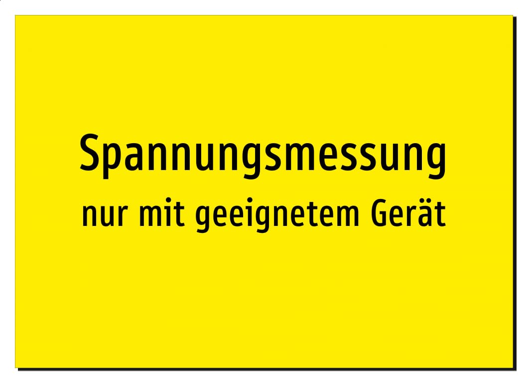 37290-DE-T-06 | Spannungsmessung - nur mit geeignetem Gerät