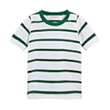 Mud Kingdom T-Shirt for Boys Short Sleeve Plain Cotton Classic Summer Casual Stripe
