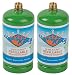 Flame King Refillable 1 lb Empty Propane Cylinder Tank - Reusable - Safe and Legal Refill Option - DOT Compliant-16.4 oz (2-Pack)