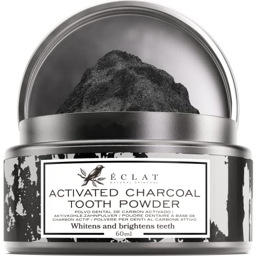 100% Pure Organic Carbon Activated Charcoal for Teeth Whitening Powder from Coconut - Tooth Whitener/Stain Remover, Safe for Gums and Enamel
