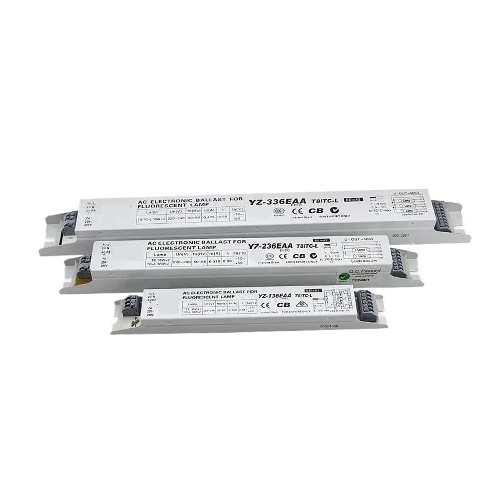 3AAA YZ-136EAA YZ-236EAA YZ-336EAA T8/TC-L 220V 1 * 36W 3 * 36W T8 Alimentatore elettronico for Lampada Fluorescente T8 pubblicità Light Box(YZ-136EAA)