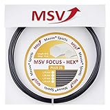 Mauve Sports Focus Hex Plus 25 Tennis String (125 Black)