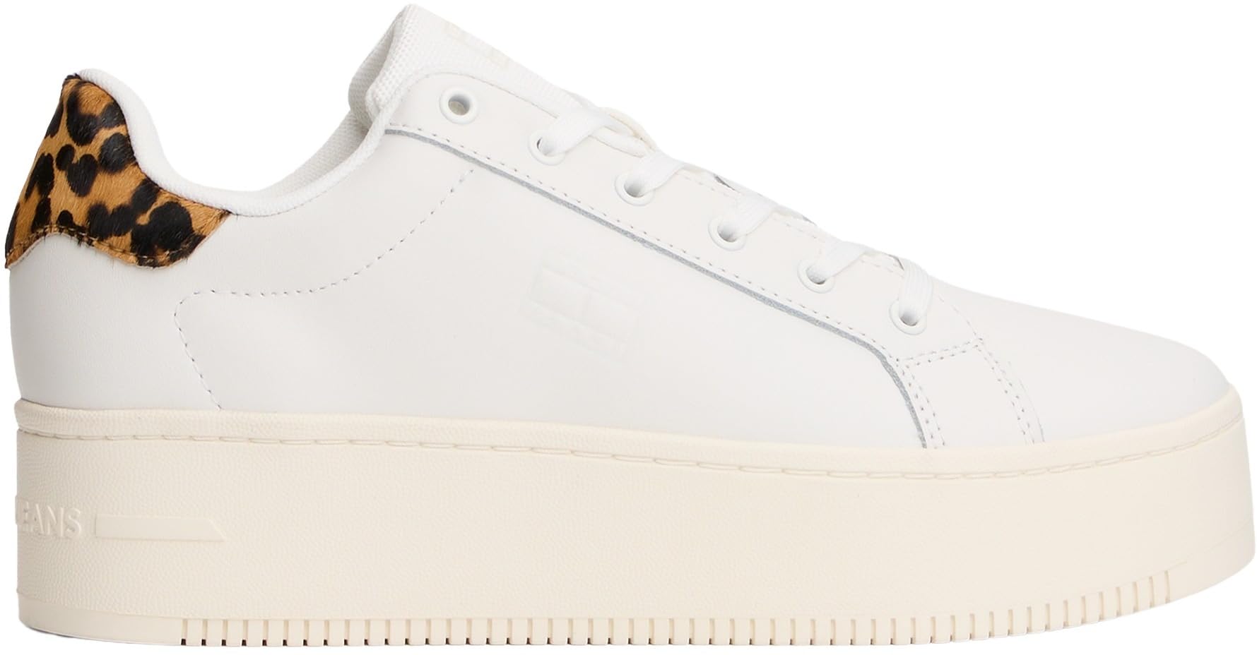 Tommy Jeans Tjw Flatform Leopard Sneaker En0en02930 Basso TopDonna