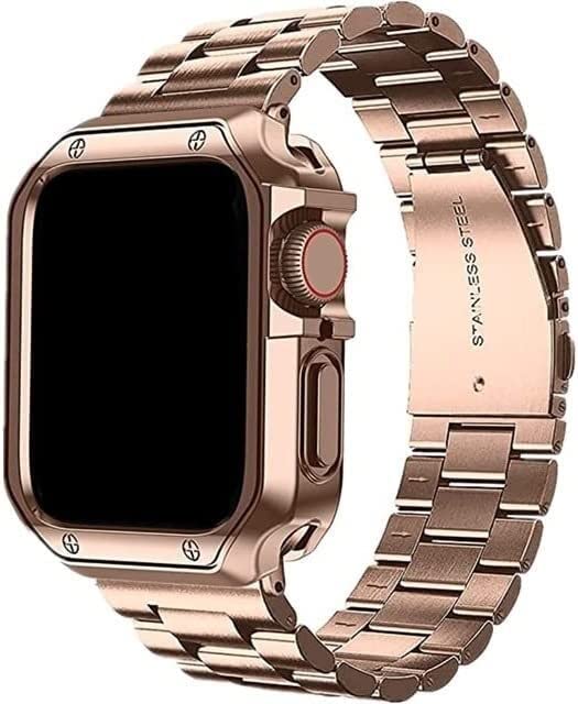 Bracelet Apple Watch Ultra 49 mm en acier EZZON : passez du bureau au dîner avec style