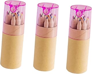 SEWACC 3 Caixas 12 Desenho Cor Pintura Lápis Arte Desenho Lápis Artista Lápis De Colorir Aquarela Lápis De Cor Lápis Mecânicos Crianças Lápis Graffiti Amigável Criança De Madeira