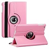iPad Mini 1/2/3 Case - 360 Degree Rotating Stand Smart Cover Case with Auto Sleep/Wake Feature for Apple iPad Mini 1 / iPad Mini 2 / iPad Mini 3 (Pink)