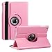 iPad Mini 1/2/3 Case - 360 Degree Rotating Stand Smart Cover Case with Auto Sleep/Wake Feature for Apple iPad Mini 1 / iPad Mini 2 / iPad Mini 3 (Pink)