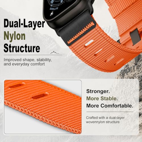 Image of Tactical Nylon Bands for Apple Watch Ultra 3 2 Band Series 11-1 /SE Men