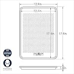 Nordic Ware Naturals Perforated Crisping Half Sheet Pan for Baking or Roasting, Uncoated Natural Aluminum with Reinforced Steel Rim Prevents Warping