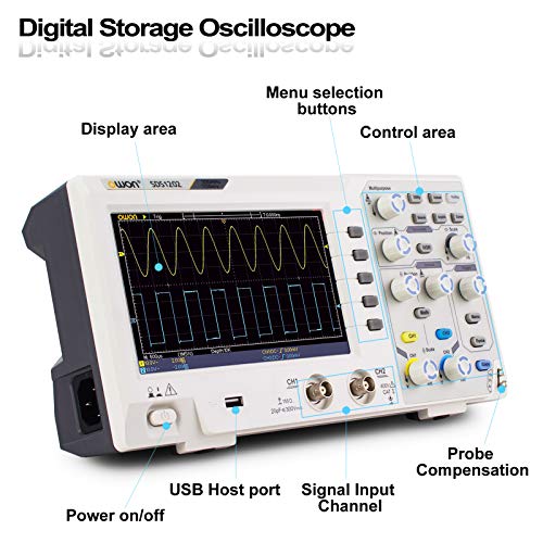 Owon SDS1202 Digitales Speicheroszilloskop mit 2 Kanälen und 200 MHz