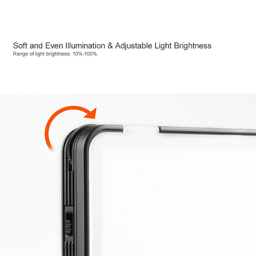 Godox LEDM150 - Lampada LED video Light 5600 K, dimmerabile, TLCI 94+ e batteria al litio per smartphone e fotocamera DSLR