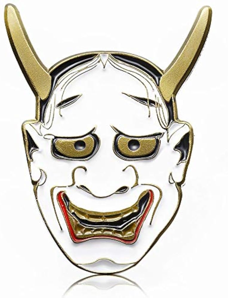 Amazon.co.jp: Don Flyee 般若 ピンバッジ ピンズ 和風デザイン 能面