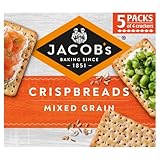 JACOB'S Crispbreads Mixed Grain Crackers, 20 Crackers Per Pack, 190 g (Pack of 1)