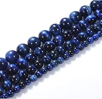 Vista 17 de 8mm Natural Larimar Gemstone Round Loose Beads Crystal Stone Bracelet Necklace Accessories Crafts for Jewelry Making DIY,1 Strand 15