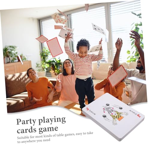 BESTonZON Große Spielkarten XXL Pokerkarten Aus Beschichtetem Papier Partyspiel Für Altersgruppen Familienunterhaltung Requisiten Und Tricks – Bild 5