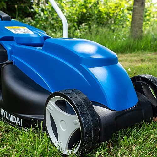 Hyundai 12.5"/32cm 320mm Corded Electric Lawn Mower, 3 Cutting Heights, 25L Grass Collector, 10m Power Cable, Lightweight, 1000w 230v /240v with 3 Year Warranty