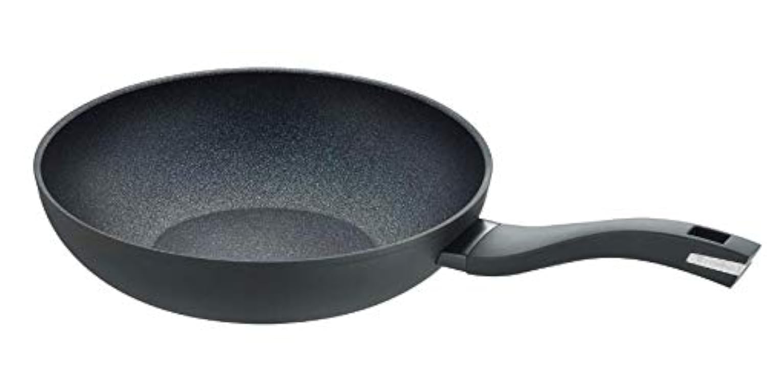 Berndes Silver Balance Enduro Double Locking Handle Wok 28 Cm, 4 Litres, Forged Aluminium