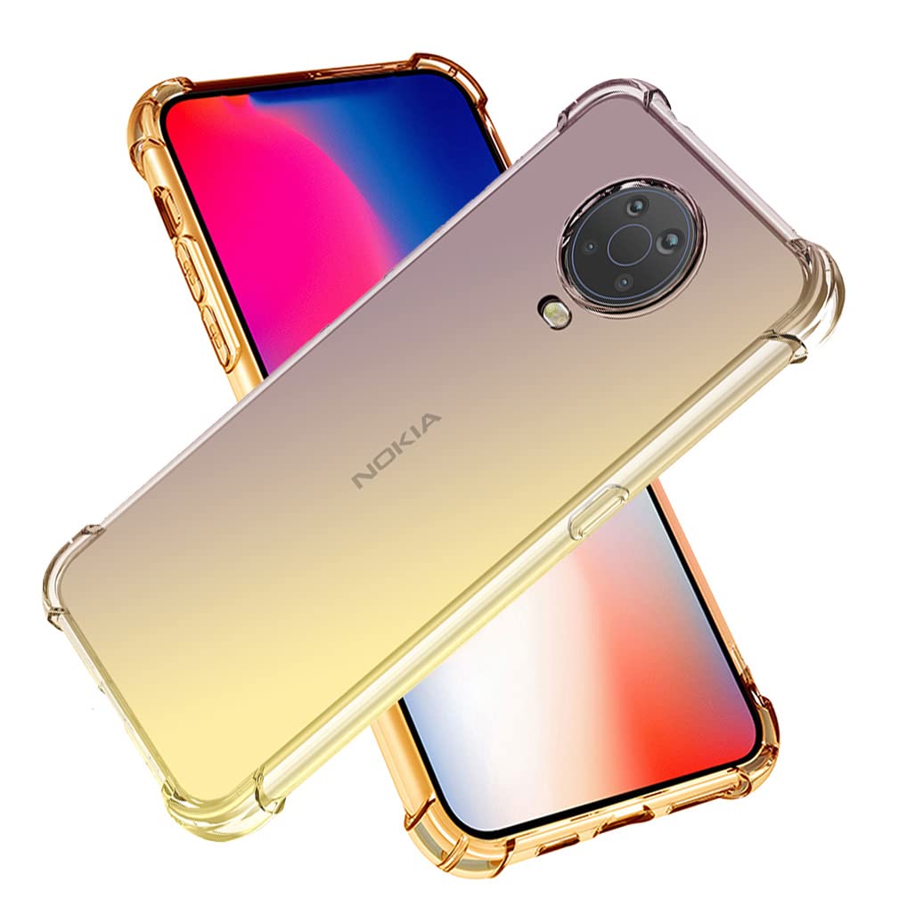 HHUAN Custodia per Nokia G20 (6.52 pollici), Trasparente Morbida Silicone Anti-ingiallimento Protettiva Custodia, Anti Graffio TPU Bumper Case Cover per Nokia G20 - Clear