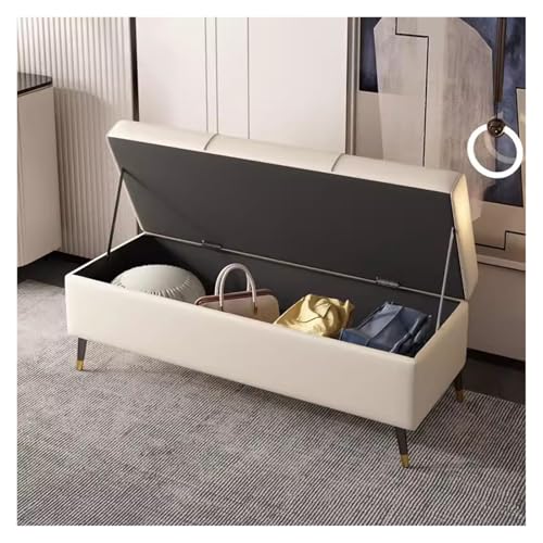 Repose-pieds rectangulaire pour salon et coffre de rangement