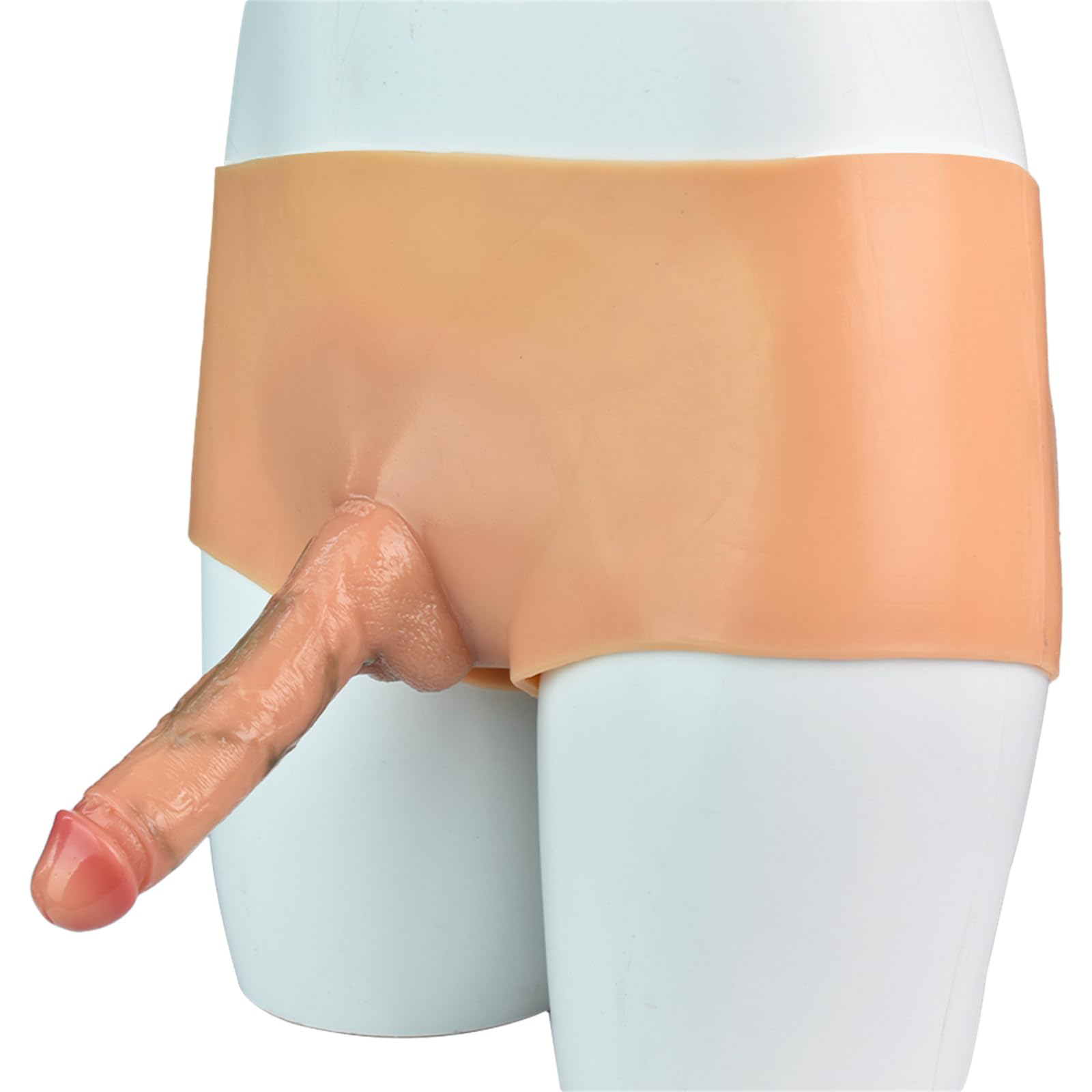 High Elasticity Strap-on Dildo, Super Fit, One-Piece Solid Penis Panties, Invisible, Anal Dildos, SM Masturbation Sex Toy