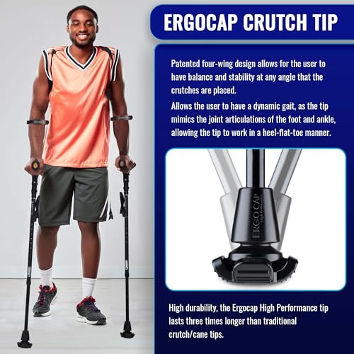 Ergobaum-7G-by-Ergoactives-1-Pair-2-Units-of-Ergonomic-Forearm-Crutches-Adult-5-66-Adjustable-Foldable-Ergonomic-Shock-Absorber-Non-Slip-Knee-Rest-Platforms-LED-Lights-Black