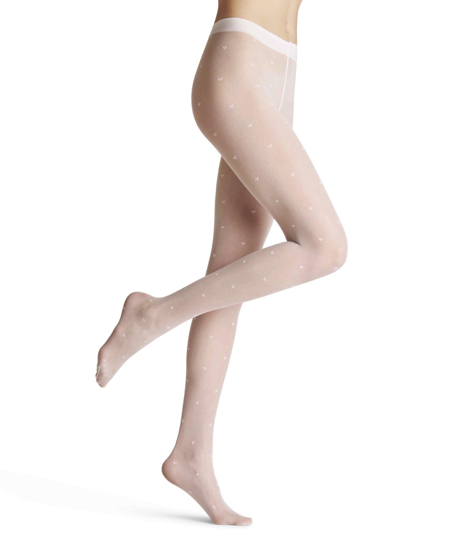 FALKE x Kaviar Gauche Strumpfhose | mit romantischer Herzchenmusterung
