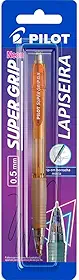 Lapiseira 0.5mm Super Grip Laranja Neon H-185 com 1 unidade - Pilot