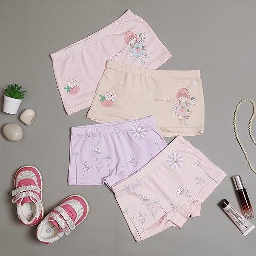 Image of Little Swag Cotton Panties for Baby Boys Kids Boyshorts Underwear Drawer with Minimal Prints Everyday Wear Boxers, Innerwear for Little Ones